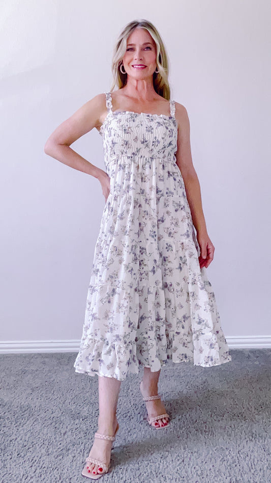 Lolanthe Floral Smocked Maxi Dress by www.thehouseofblondie.com