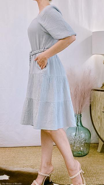 Anna Tiered Midi Dress by www.thehouseofblondie.com