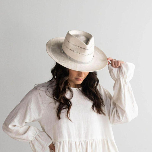 Arlo White Fedora Hat by www.thehouseofblondie.com