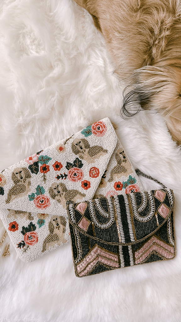 Blondie Beaded Crossbody Chain Clutch Handbag by www.thehouseofblondie.com