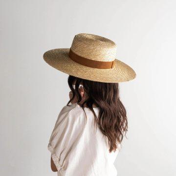 Capri Straw Boater Hat by www.thehouseofblondie.com