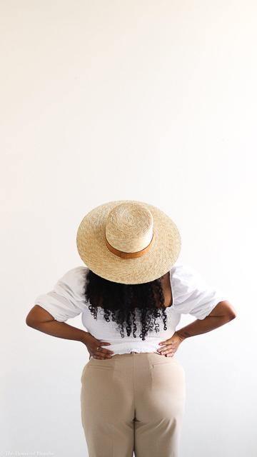 Capri Straw Boater Hat by www.thehouseofblondie.com
