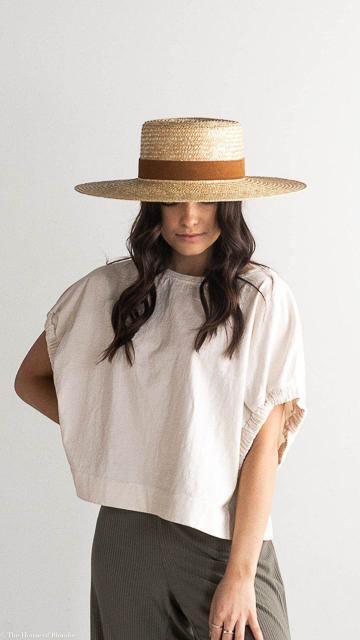 Capri Straw Boater Hat by www.thehouseofblondie.com