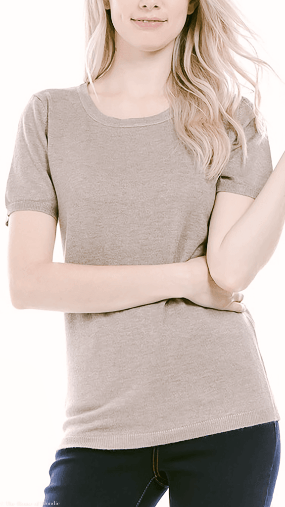 Clara Scoop Neck Short Sleeve Knit Sweater (4 Colorways) by www.thehouseofblondie.com