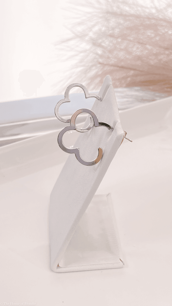 Clover Hoop Earrings (SILVER or GOLD) by www.thehouseofblondie.com
