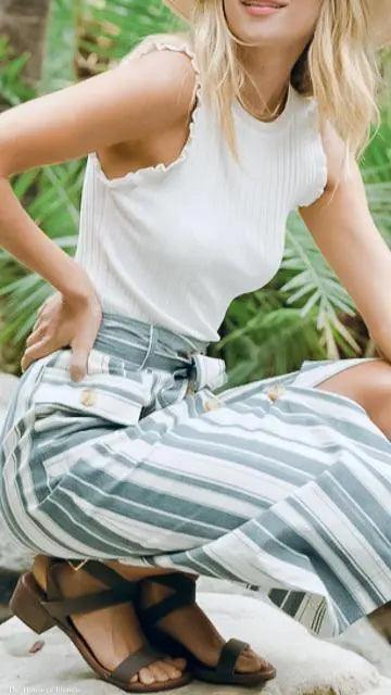 Courtney Sleeveless Frill Top by www.thehouseofblondie.com