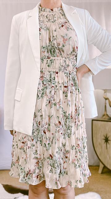 Delilah Crinkle Multi Floral Knee-length Dress by www.thehouseofblondie.com