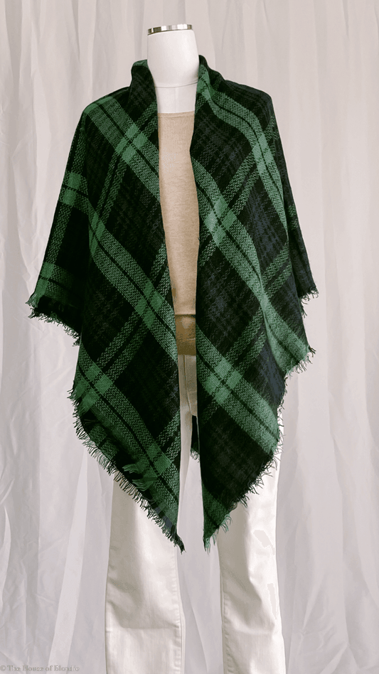 Erisa Plaid Oversized Scarf Shawl Blanket by www.thehouseofblondie.com