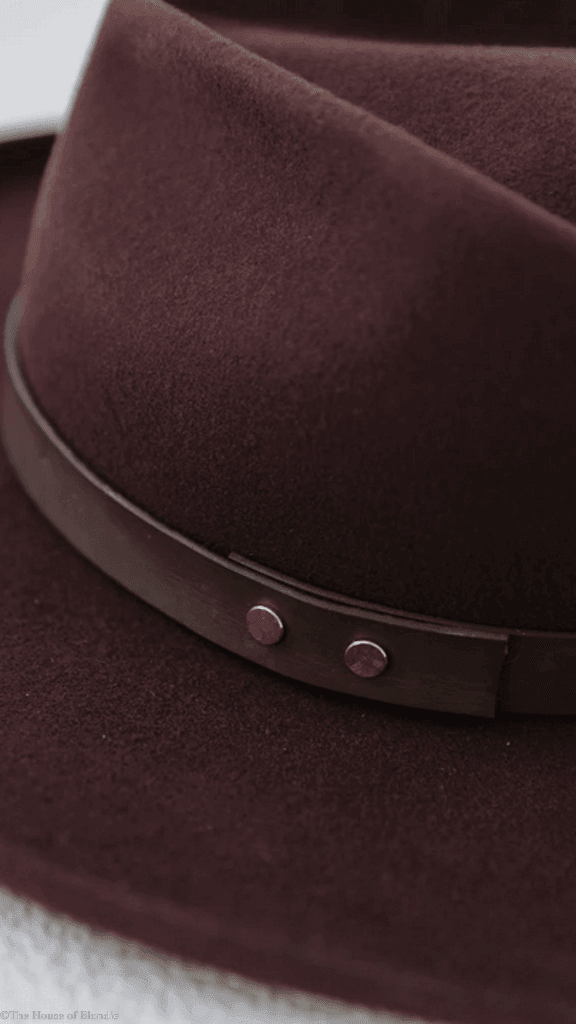 Gigi Pip Luca Dark Cherry Fedora Hat by www.thehouseofblondie.com