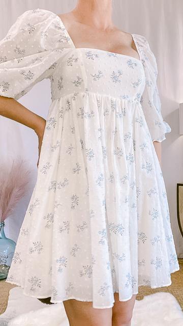 Grace Puff Sleeve Floral Mini Dress by www.thehouseofblondie.com