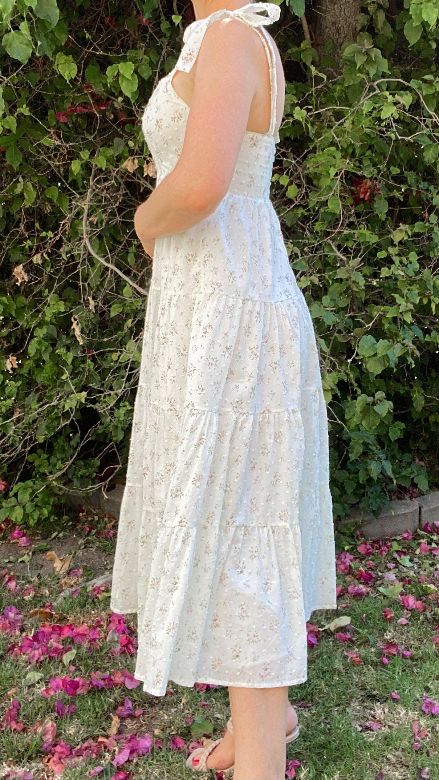 Meca Floral Self-Tie Tiered Midi Dress by www.thehouseofblondie.com