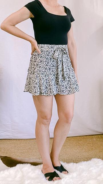 Sabrina Ditsy Floral Ruffle Skort by www.thehouseofblondie.com