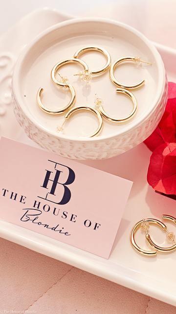 14K Gold-Filled Hoop Earrings by www.thehouseofblondie.com