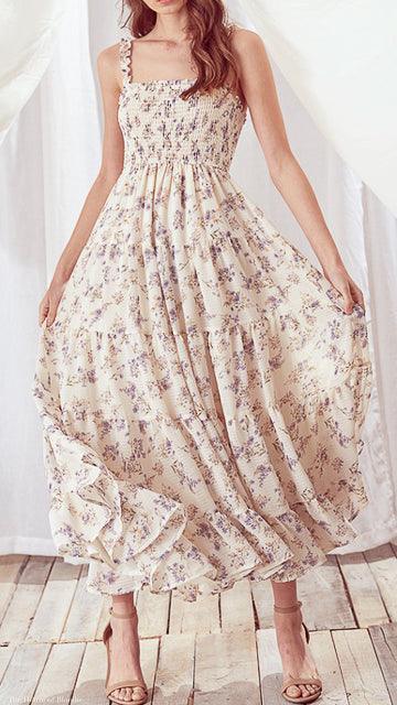 Lolanthe Floral Smocked Maxi Dress
