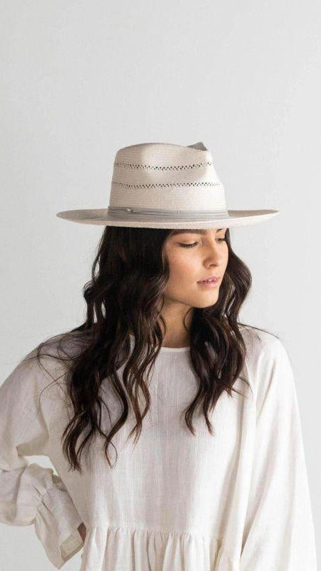 Arlo White Fedora Hat by www.thehouseofblondie.com