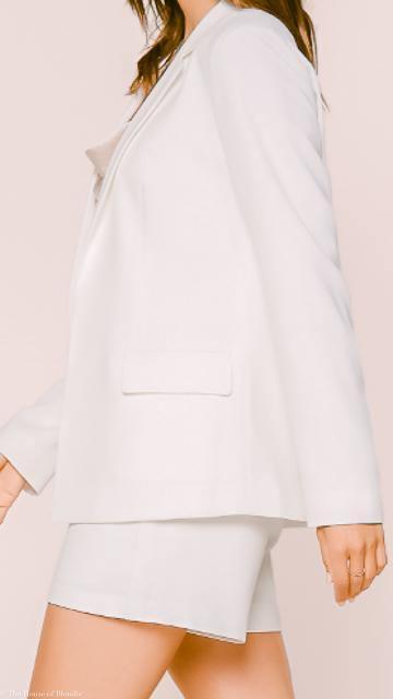 Bianca Tailored Welt Pocket Open Blazer by www.thehouseofblondie.com