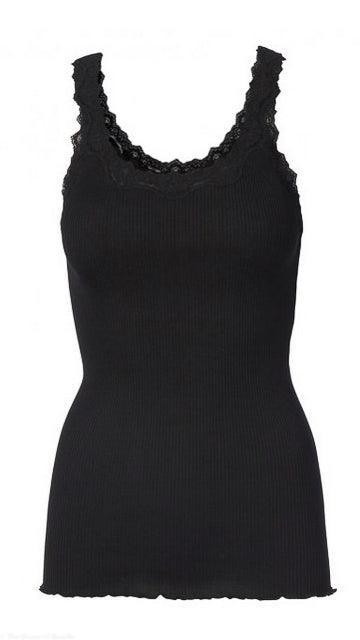 Black Rosemunde Babette Silk Lace Tank Top by www.thehouseofblondie.com