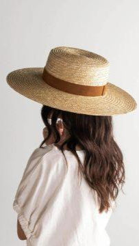 Capri Straw Boater Hat by www.thehouseofblondie.com