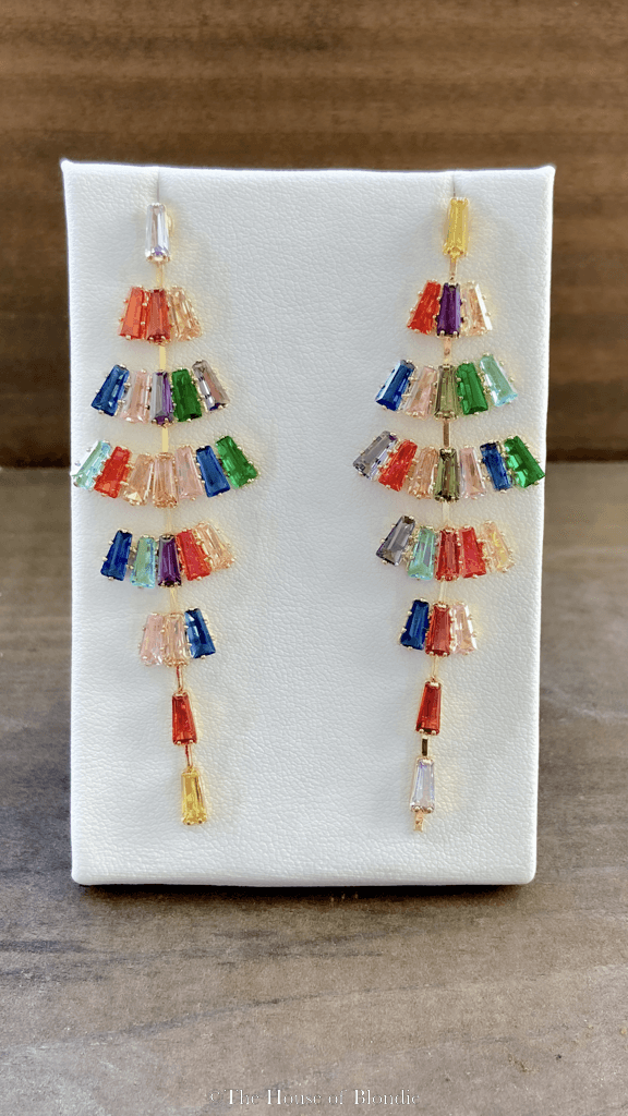 Christmas Tree Dangle Earrings by www.thehouseofblondie.com