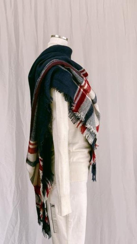 Erin Plaid Oversized Scarf Shawl Blanket by www.thehouseofblondie.com