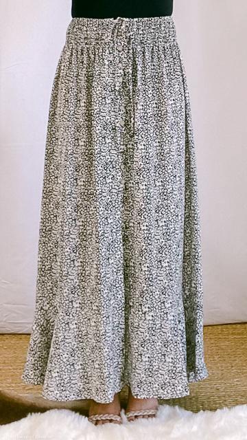 Grayson Ditsy Floral Front Slit Maxi Skirt by www.thehouseofblondie.com
