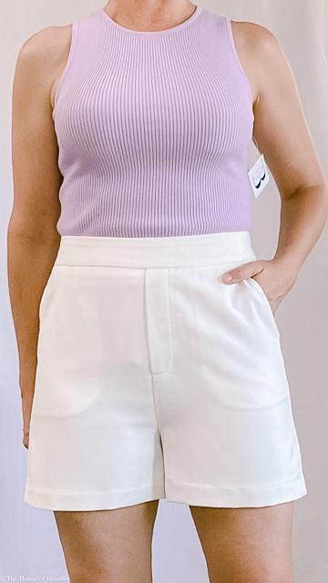 Hayden Round Neck Sleeveless Ribbed Top by www.thehouseofblondie.com