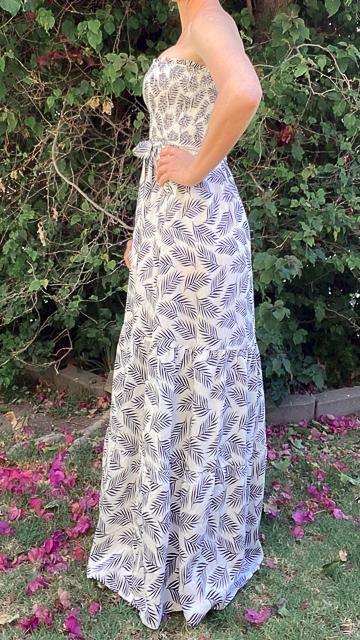 Kala Tropical Print Smocked Maxi Dress by www.thehouseofblondie.com