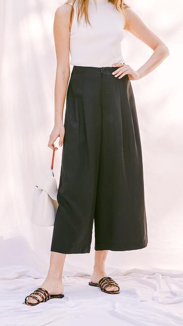 Kay Wide Leg Cropped Pant by www.thehouseofblondie.com