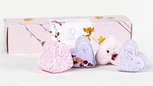 4 Heart Shaped Shower Steamers - Lavender scent by www.thehouseofblondie.com