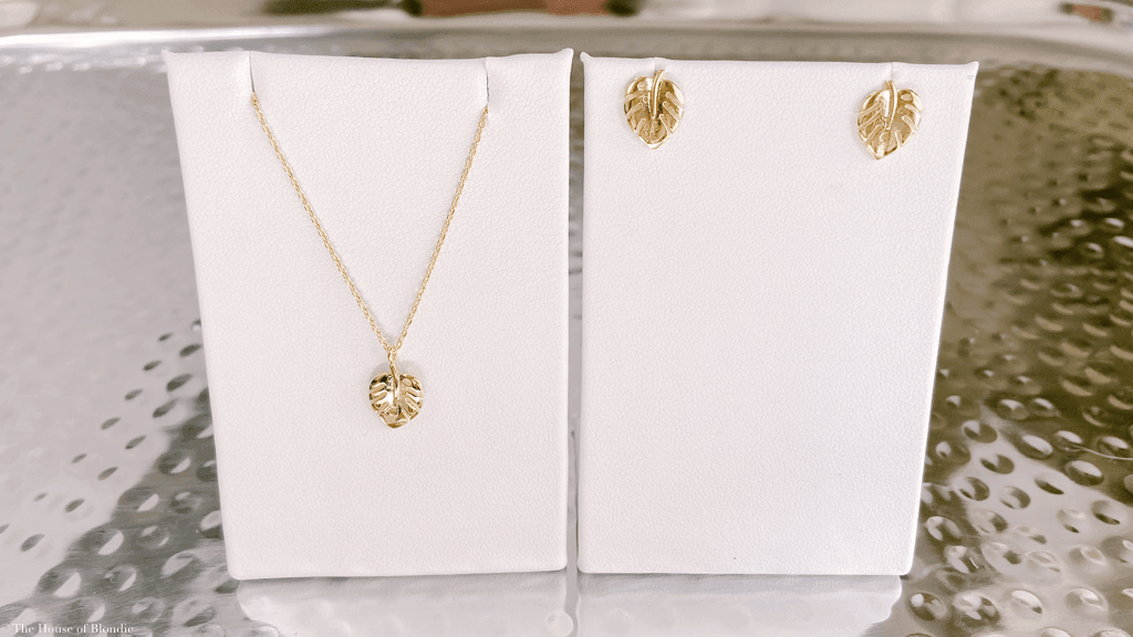 Monstera Leaf Earrings (SILVER OR GOLD) by www.thehouseofblondie.com