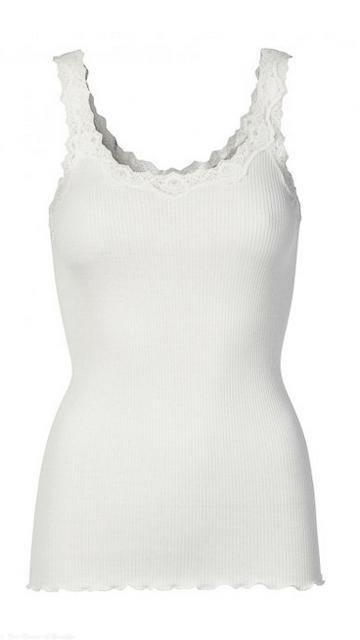New White Rosemunde Babette Silk Lace Tank Top by www.thehouseofblondie.com
