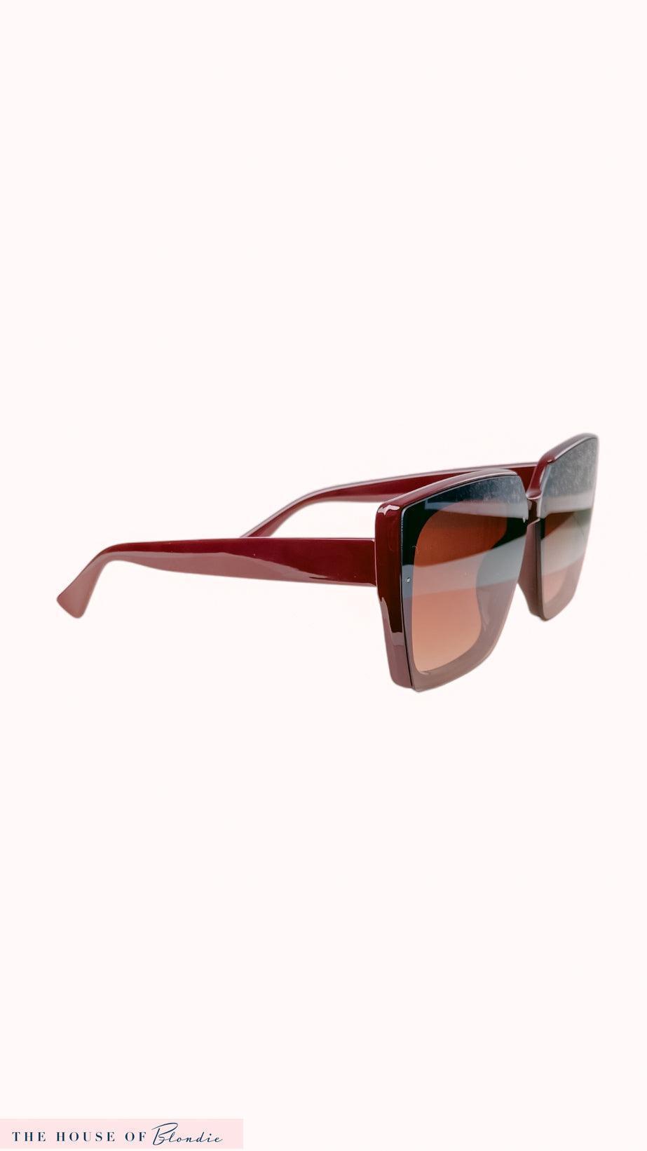 Sophia Square Frame Sunglasses (4 COLORS) by www.thehouseofblondie.com