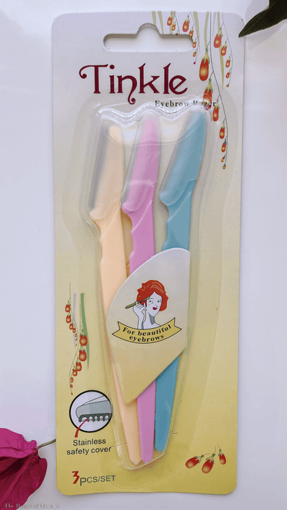 Tinkle Eyebrow Razor, Hair Trimmer Dermaplaning Shave Tool (3pcs/Set) by www.thehouseofblondie.com