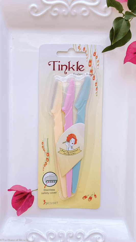 Tinkle Eyebrow Razor, Hair Trimmer Dermaplaning Shave Tool (3pcs/Set) by www.thehouseofblondie.com